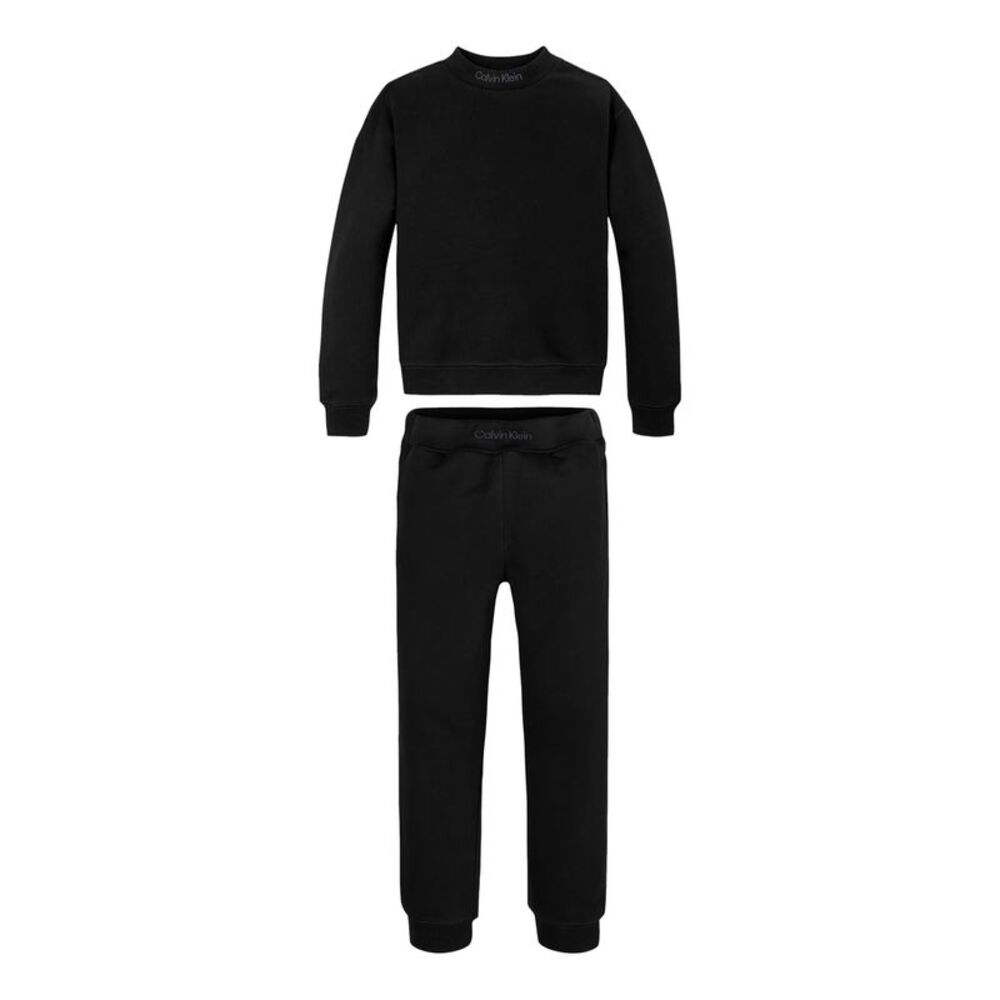 Calvin Klein Childrens/Kids Terrycloth Top & Bottom Set / Black